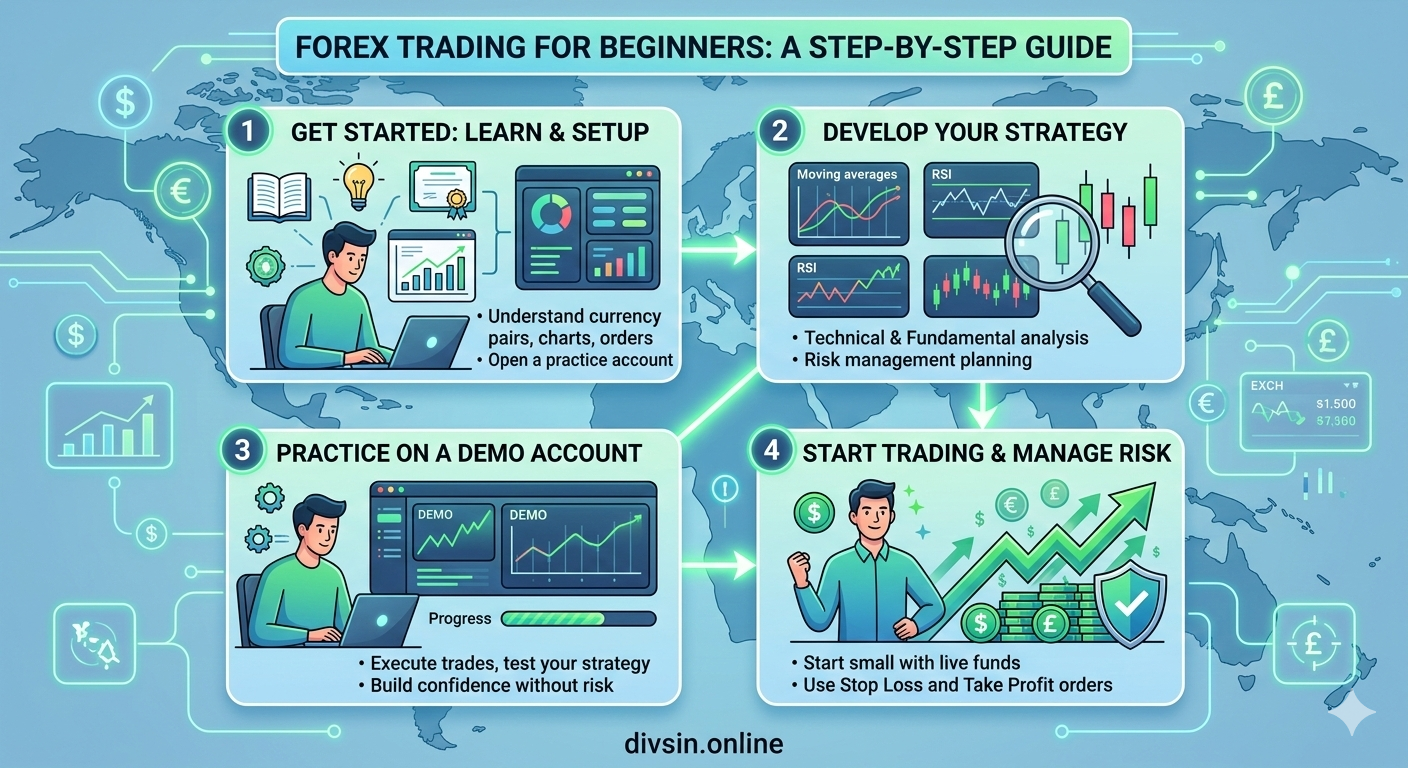 Forex Trading for Beginners in 2026 Step-by-Step Guide to Start Profiting Safely